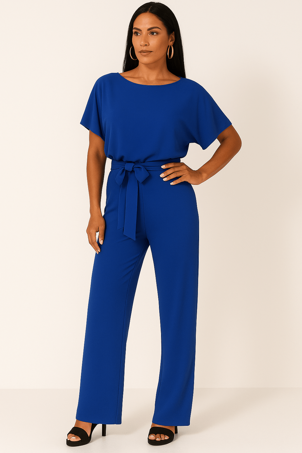 Elva | Eleganter Jumpsuit für Damen festlich mit Gürtel 6