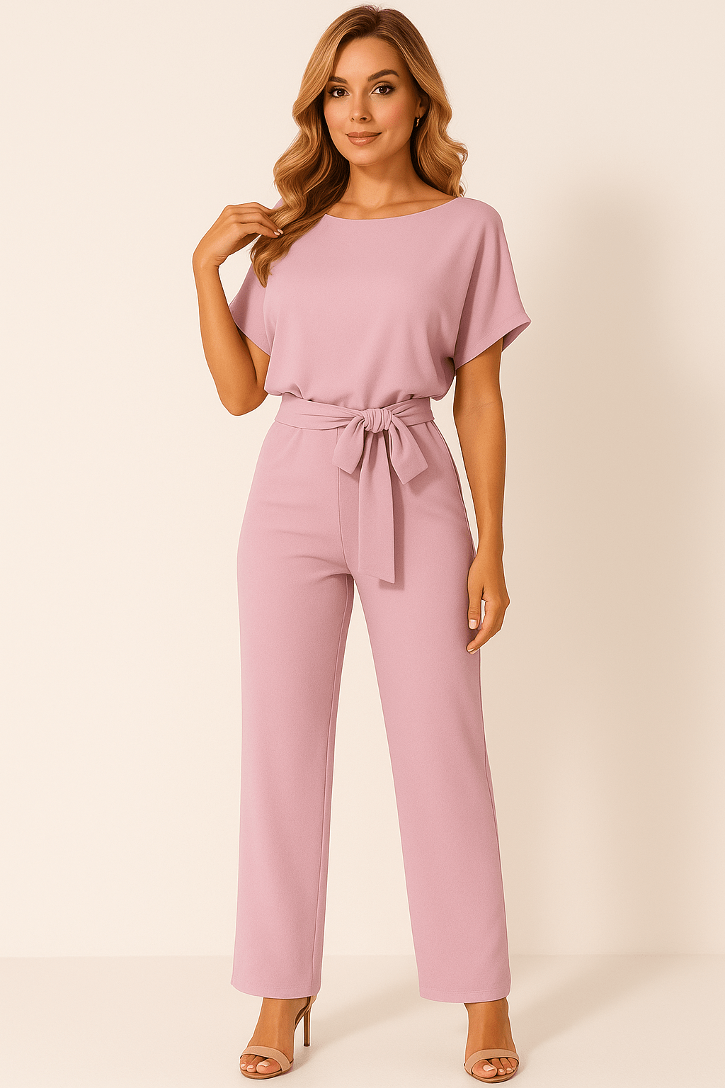 Elva | Eleganter Jumpsuit für Damen festlich mit Gürtel 9
