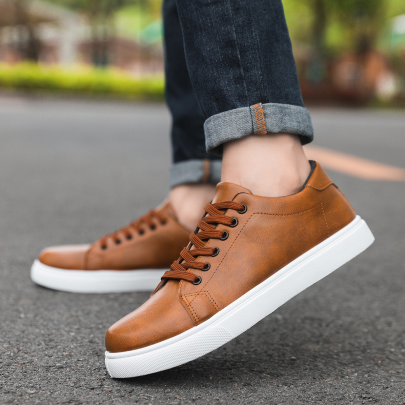 Hochwertige Weiße Leder Sneakers Damen mit Gepolsterter Sohle – Niedriges Design für Optimalen Komfort 2