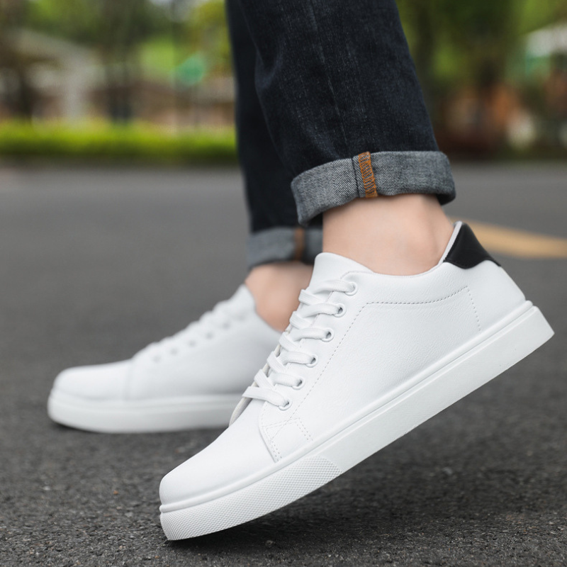 Hochwertige Weiße Leder Sneakers Damen mit Gepolsterter Sohle – Niedriges Design für Optimalen Komfort 7