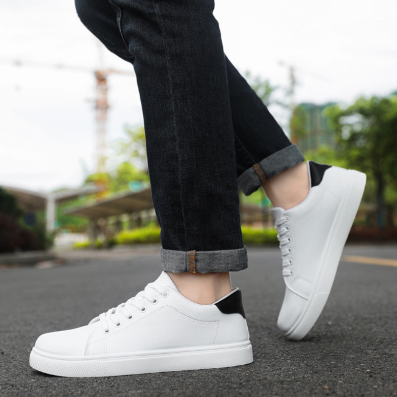Hochwertige Weiße Leder Sneakers Damen mit Gepolsterter Sohle – Niedriges Design für Optimalen Komfort 8
