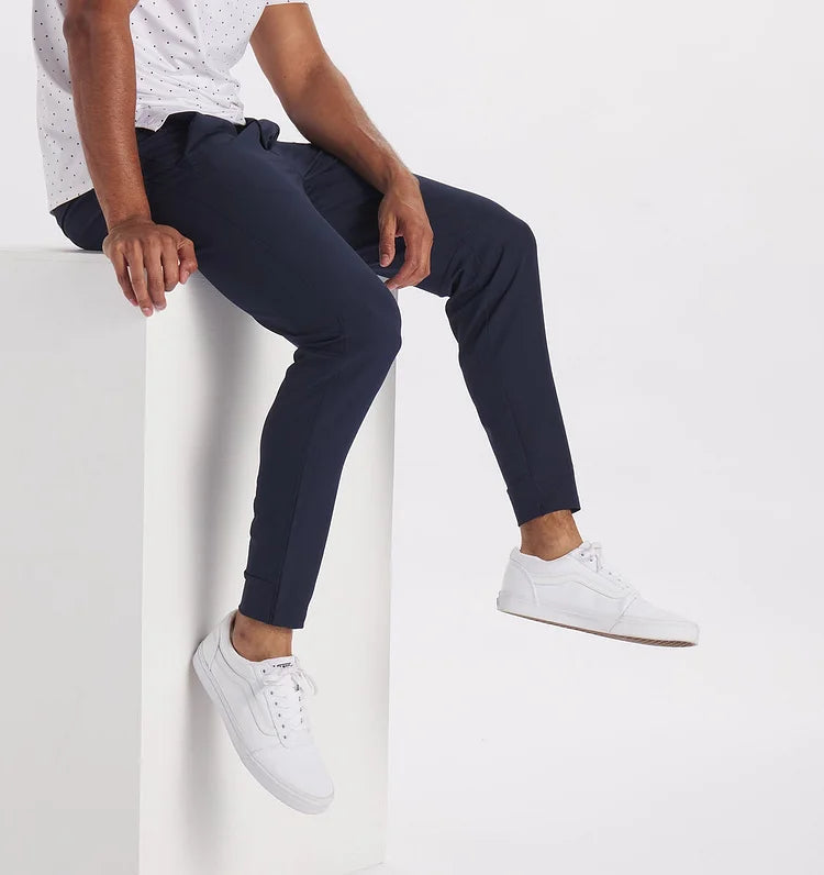 Matteo | Elegante Anzughose Herren Schwarz Slim Fit 8