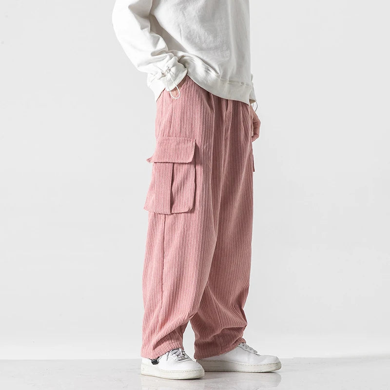 Weiche Jogginghose für Damen aus Cord bequem warm für Freizeit und Sport 2