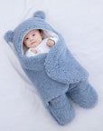 Cozy Baby Blanket for Newborns Soft Breathable Warm with Bear Ears 7