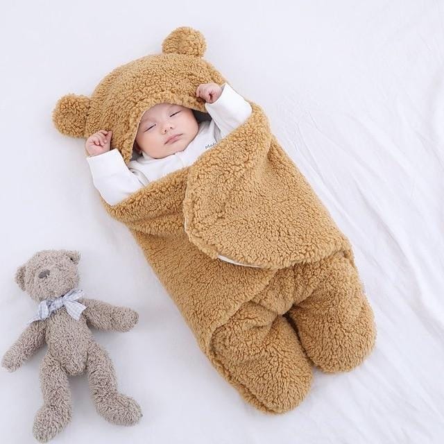 Cozy Baby Blanket for Newborns Soft Breathable Warm with Bear Ears 1