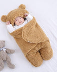 Cozy Baby Blanket for Newborns Soft Breathable Warm with Bear Ears 1