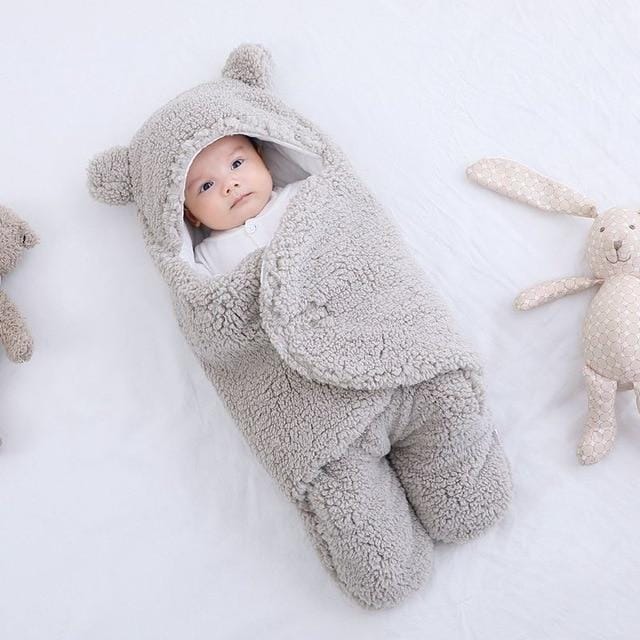 Cozy Baby Blanket for Newborns Soft Breathable Warm with Bear Ears 4