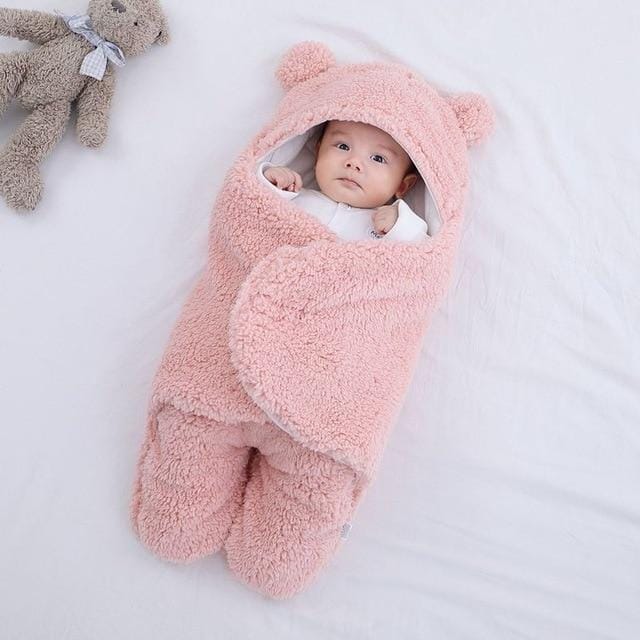 Cozy Baby Blanket for Newborns Soft Breathable Warm with Bear Ears 9