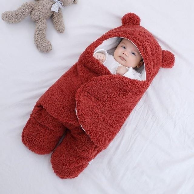 Cozy Baby Blanket for Newborns Soft Breathable Warm with Bear Ears 10