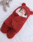 Cozy Baby Blanket for Newborns Soft Breathable Warm with Bear Ears 10