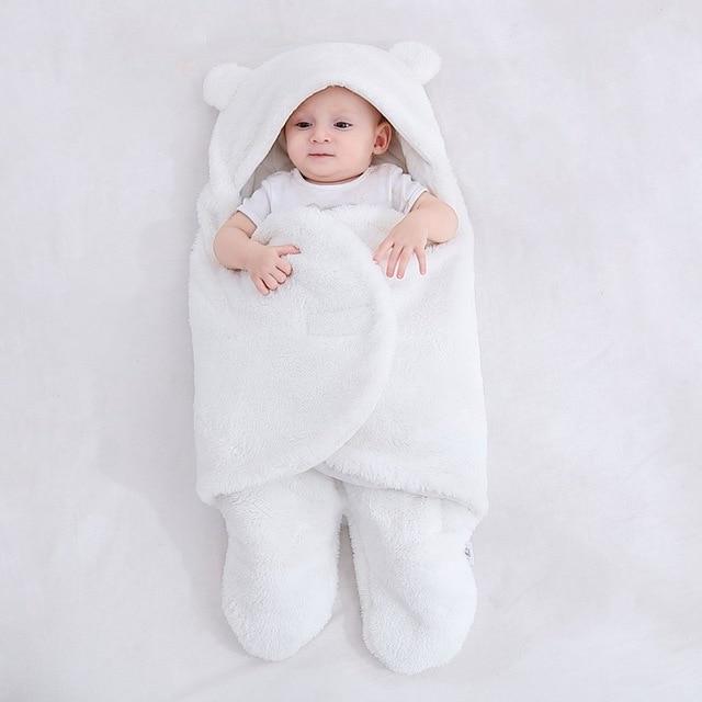 Cozy Baby Blanket for Newborns Soft Breathable Warm with Bear Ears 6