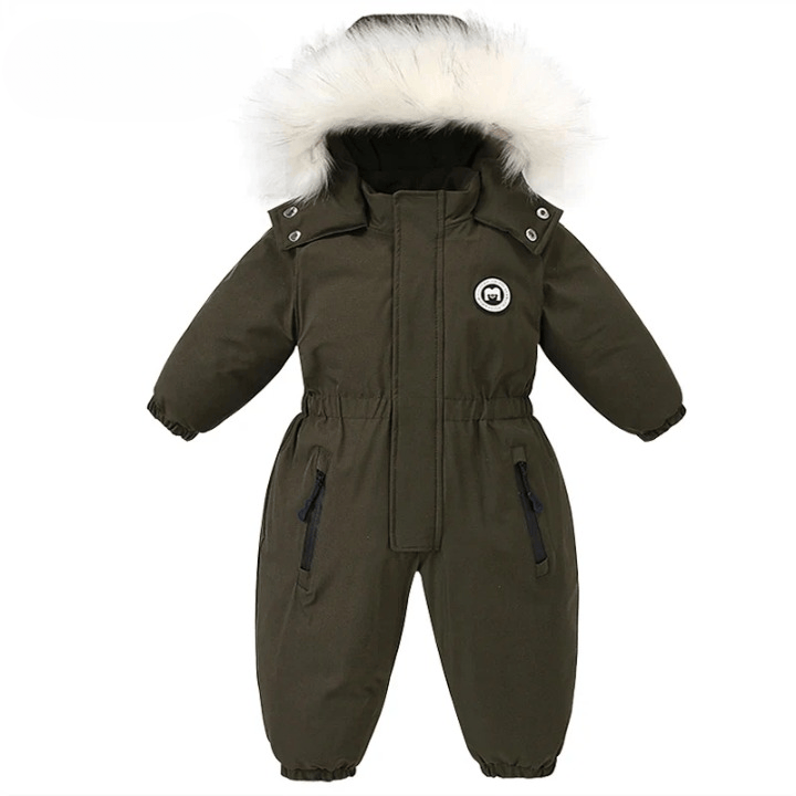 Warm Baby Overall for Toddlers Waterproof with Hood Winter Lightweight 7