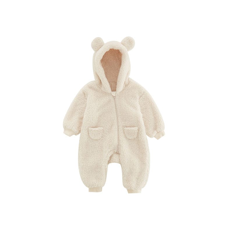 Soft Fleece Romper for Babies Cute Warm Breathable 1