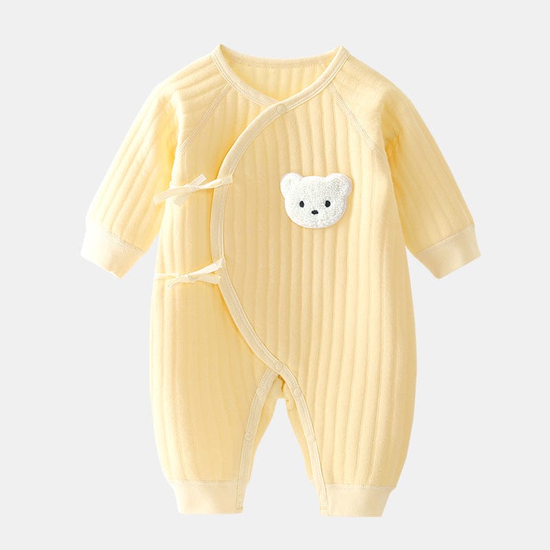 Soft Baby Romper for Newborns Spring Autumn Cute Bear Design 2