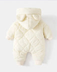 Cozy Baby Overall for Unisex Thickly Padded Winter Bear Design 7