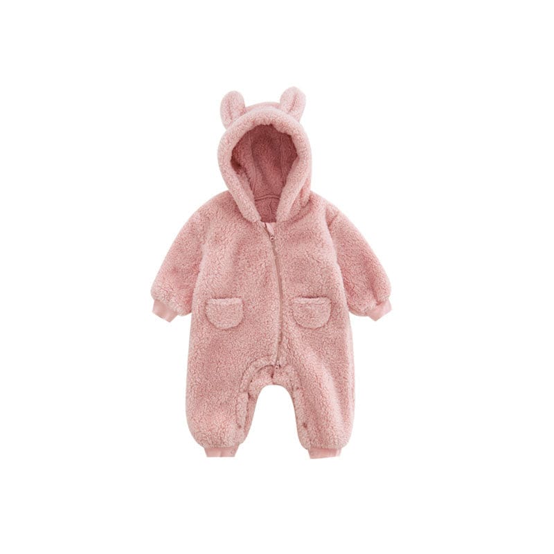 Soft Fleece Romper for Babies Cute Warm Breathable 6