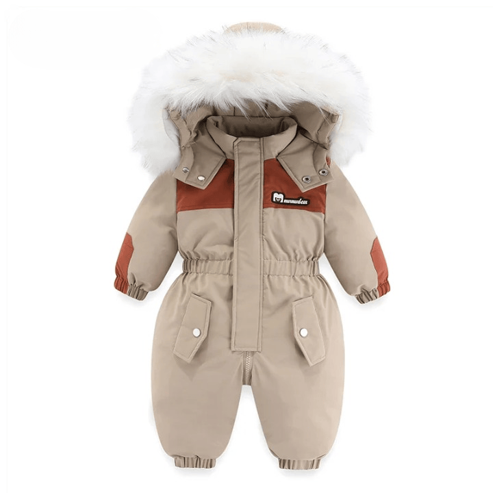 Warm Baby Overall for Toddlers Waterproof with Hood Winter Lightweight 6