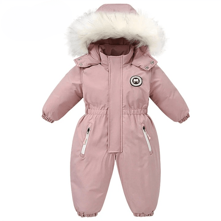 Warm Baby Overall for Toddlers Waterproof with Hood Winter Lightweight 4