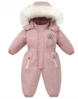 Warm Baby Overall for Toddlers Waterproof with Hood Winter Lightweight 4