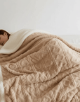 Kuschelige Decke für Unisex aus Mikrofaser und Lammwolle Winter wasserabweisend 10