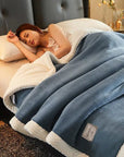 Luxurious Fleece Blanket for Unisex Warm Soft Polyester Winter Cozy 3