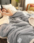 Luxurious Fleece Blanket for Unisex Warm Soft Polyester Winter Cozy 10