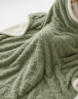 Kuschelige Decke für Unisex aus Mikrofaser und Lammwolle Winter wasserabweisend 8