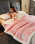 Luxurious Fleece Blanket for Unisex Warm Soft Polyester Winter Cozy 4