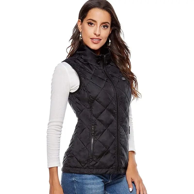 Elegant Heated Vest for Women flexible breathable autumn winter USB rechargeable 2