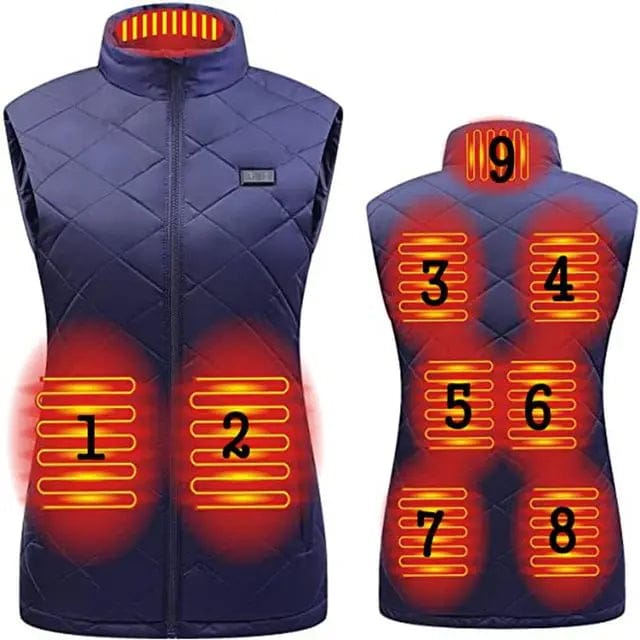 Elegant Heated Vest for Women flexible breathable autumn winter USB rechargeable 4