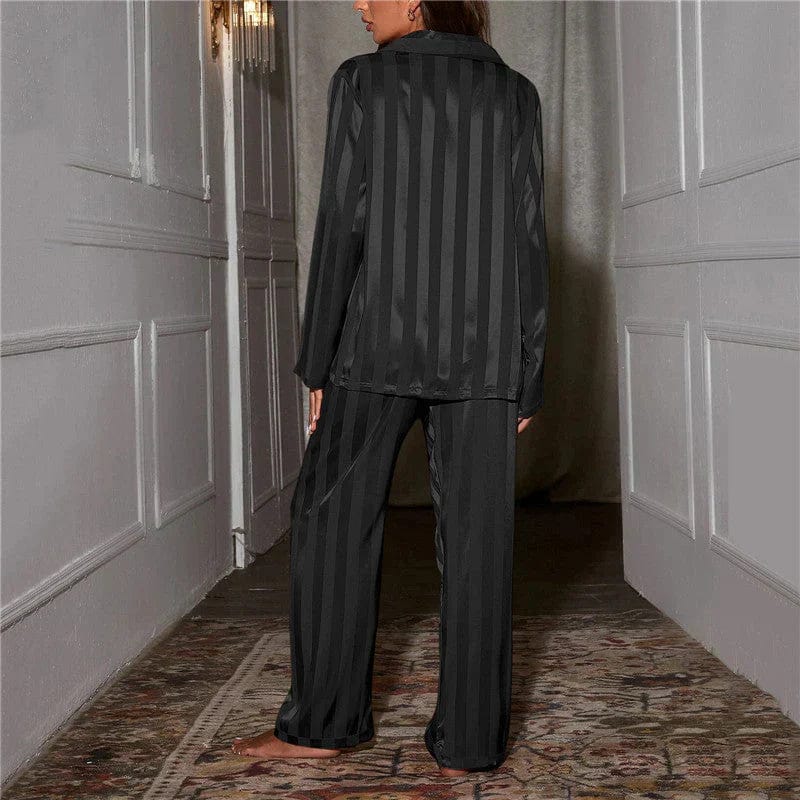 Luxurious Silk Pajama Set for Women Long Sleeve Breathable Relaxed Nights 6