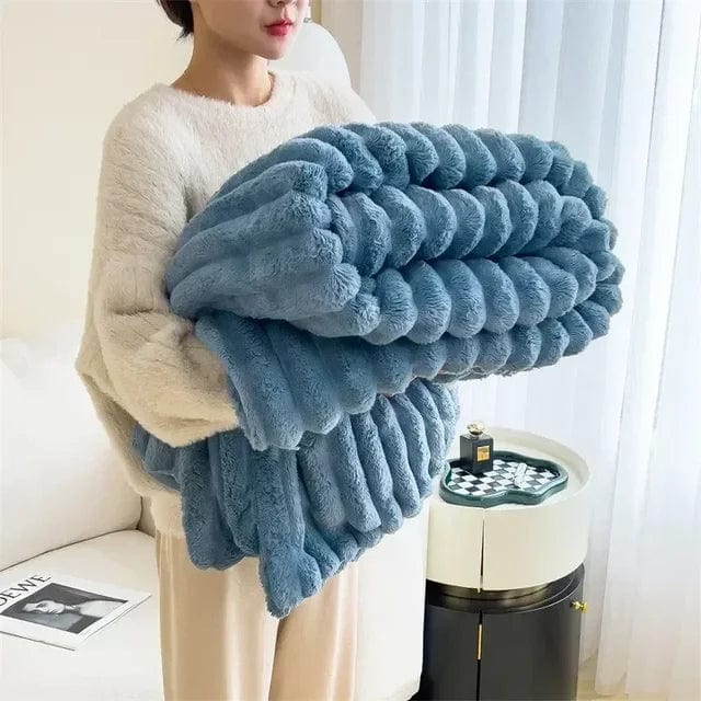 Luxurious Plush Blanket for Home Cozy Warm Soft 200x150 cm 8