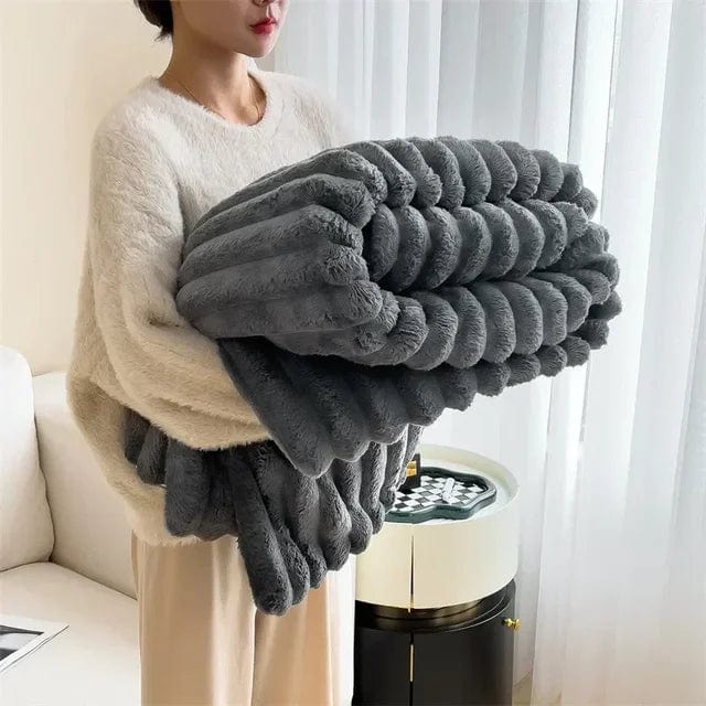Luxurious Plush Blanket for Home Cozy Warm Soft 200x150 cm 10