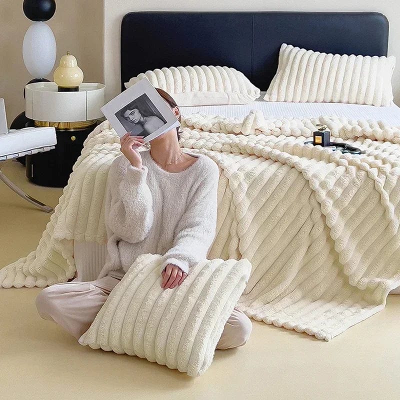 Luxurious Plush Blanket for Home Cozy Warm Soft 200x150 cm 3