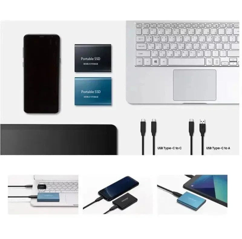 Compact Portable SSD Drive for Everyone 2TB External Shockproof High Speed 6