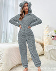 Cozy Fleece Jumpsuit for Women Warm Soft Comfortable Home 1