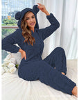 Cozy Fleece Jumpsuit for Women Warm Soft Comfortable Home 8