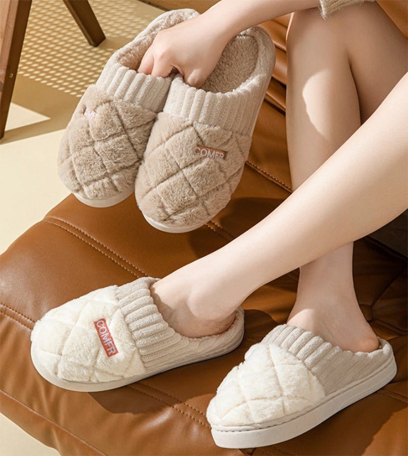 Warm Plush Slippers for Women Non-Slip Waterproof Winter 4