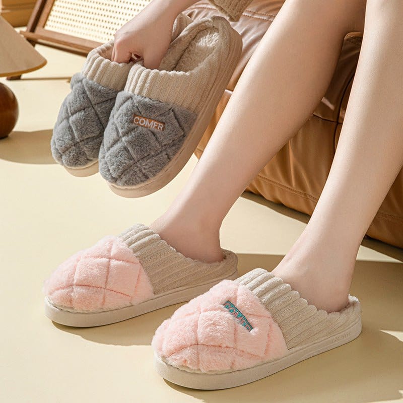 Warm Plush Slippers for Women Non-Slip Waterproof Winter 3