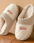 Warm Plush Slippers for Women Non-Slip Waterproof Winter 2