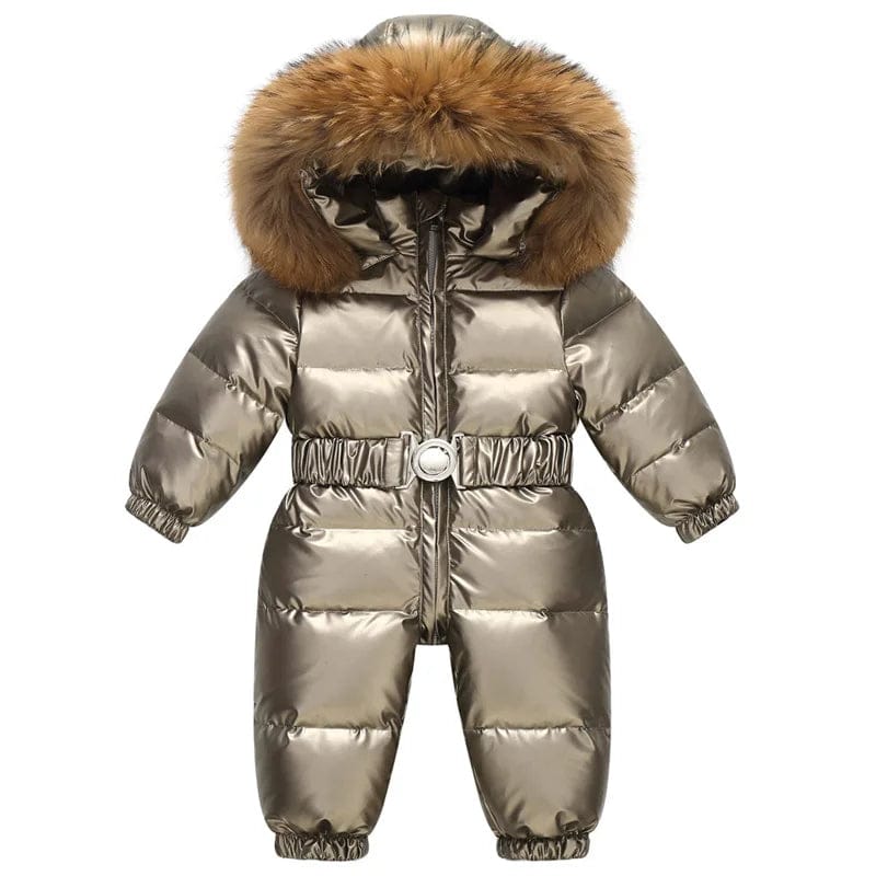 Warm Winter Overall for Kids waterproof with Hood elastic Waist 5