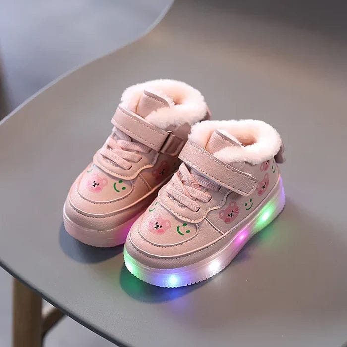 Vibrant LED Sneakers for Kids Comfortable Breathable Autumn Velcro 2