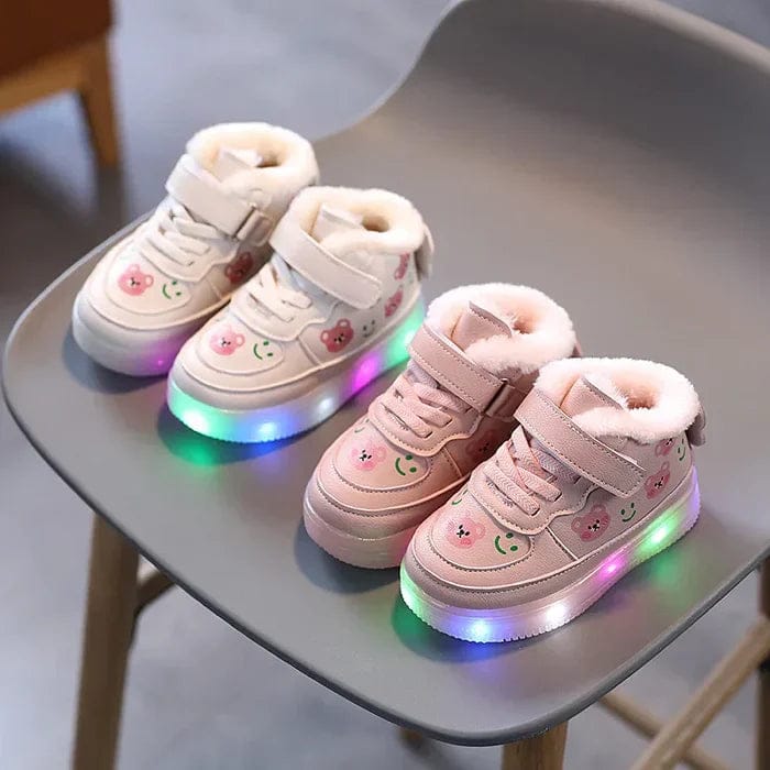 Vibrant LED Sneakers for Kids Comfortable Breathable Autumn Velcro 6