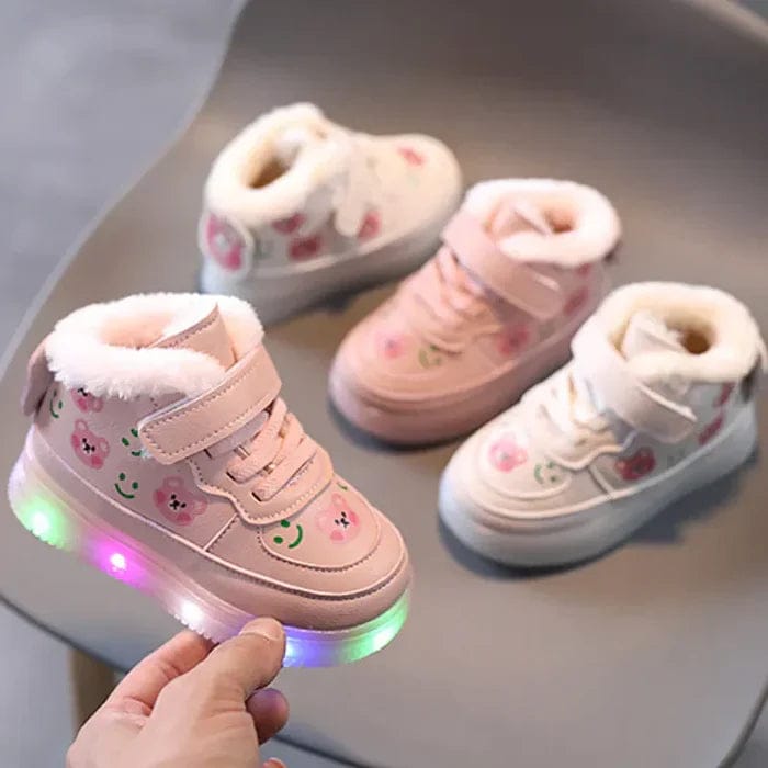 Vibrant LED Sneakers for Kids Comfortable Breathable Autumn Velcro 4