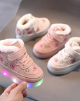 Vibrant LED Sneakers for Kids Comfortable Breathable Autumn Velcro 4
