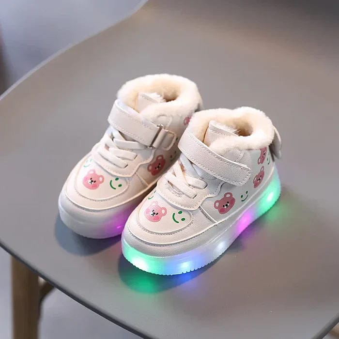 Vibrant LED Sneakers for Kids Comfortable Breathable Autumn Velcro 3