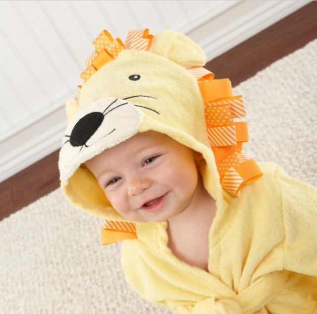 Soft Hooded Bathrobe for Kids Cotton Cute Animal Design 11