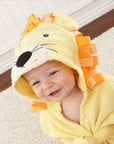 Soft Hooded Bathrobe for Kids Cotton Cute Animal Design 11