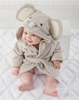 Soft Hooded Bathrobe for Kids Cotton Cute Animal Design 2