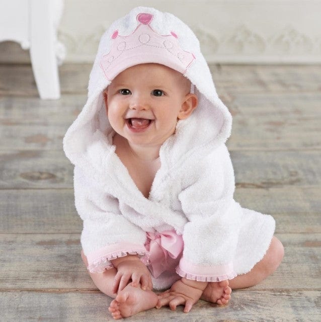 Soft Hooded Bathrobe for Kids Cotton Cute Animal Design 8